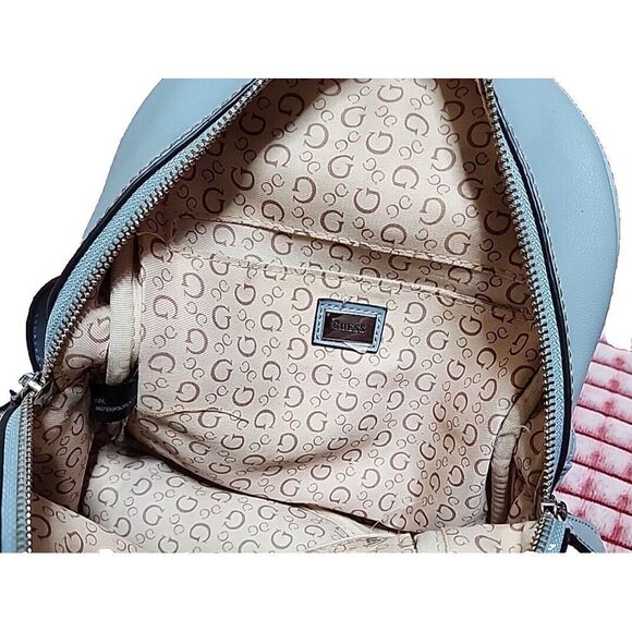 Guess Light Blue Los Angeles Backpack SKA18 - Picture 12 of 14